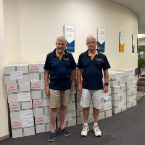 Otto & Derek who delivered 25 Christmas Hampers to the Tea Tree Gully Salvation Army